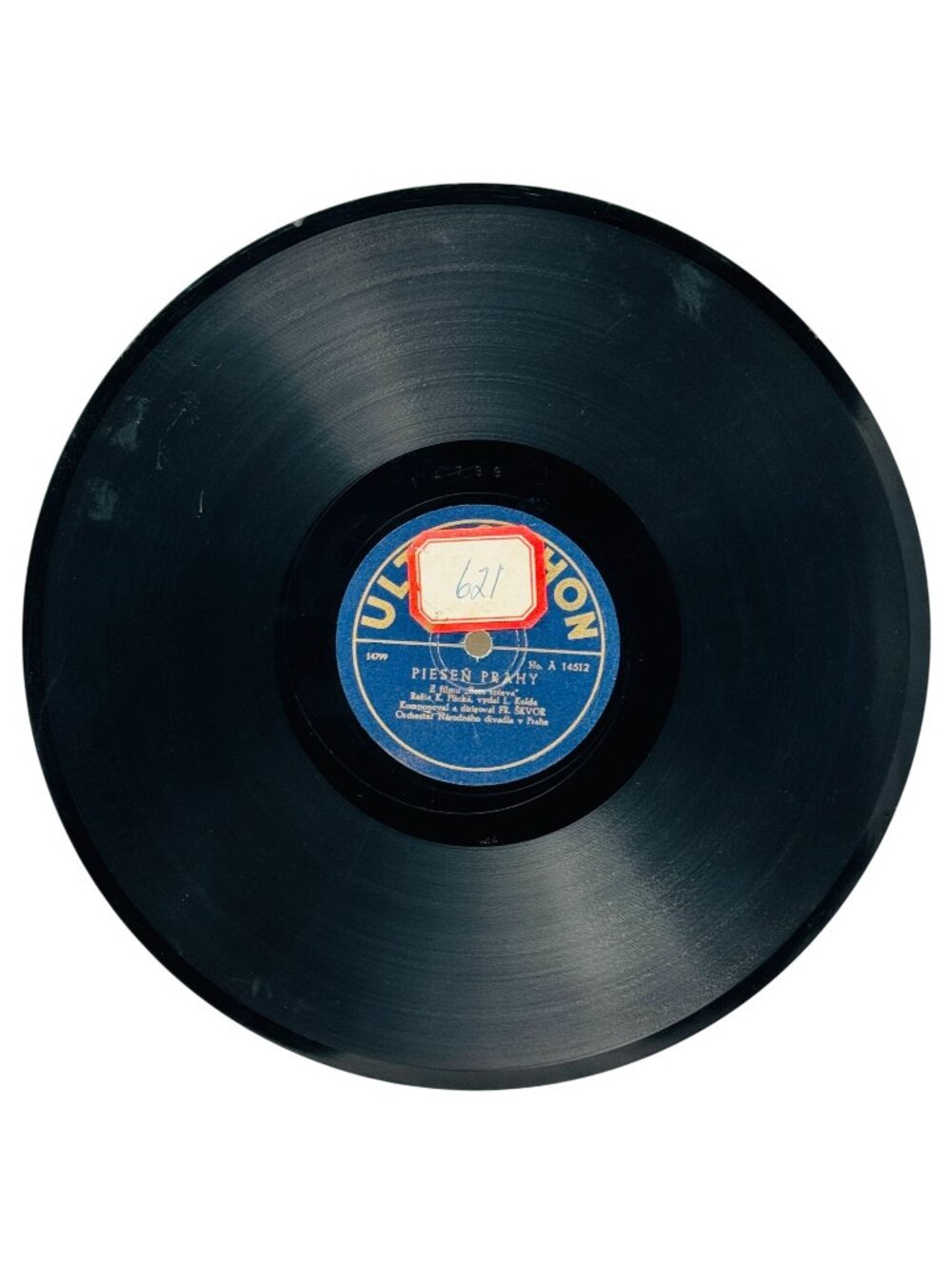 Ultraphon A14512 10” Czech Record Prague National Theatre Orchestra Pisen Prahy